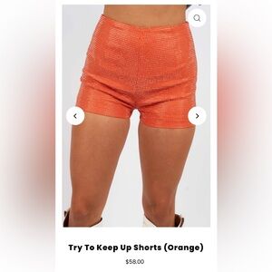 Cloud Ten NEW WITH TAGS sparkly orange daisy dukes🧡